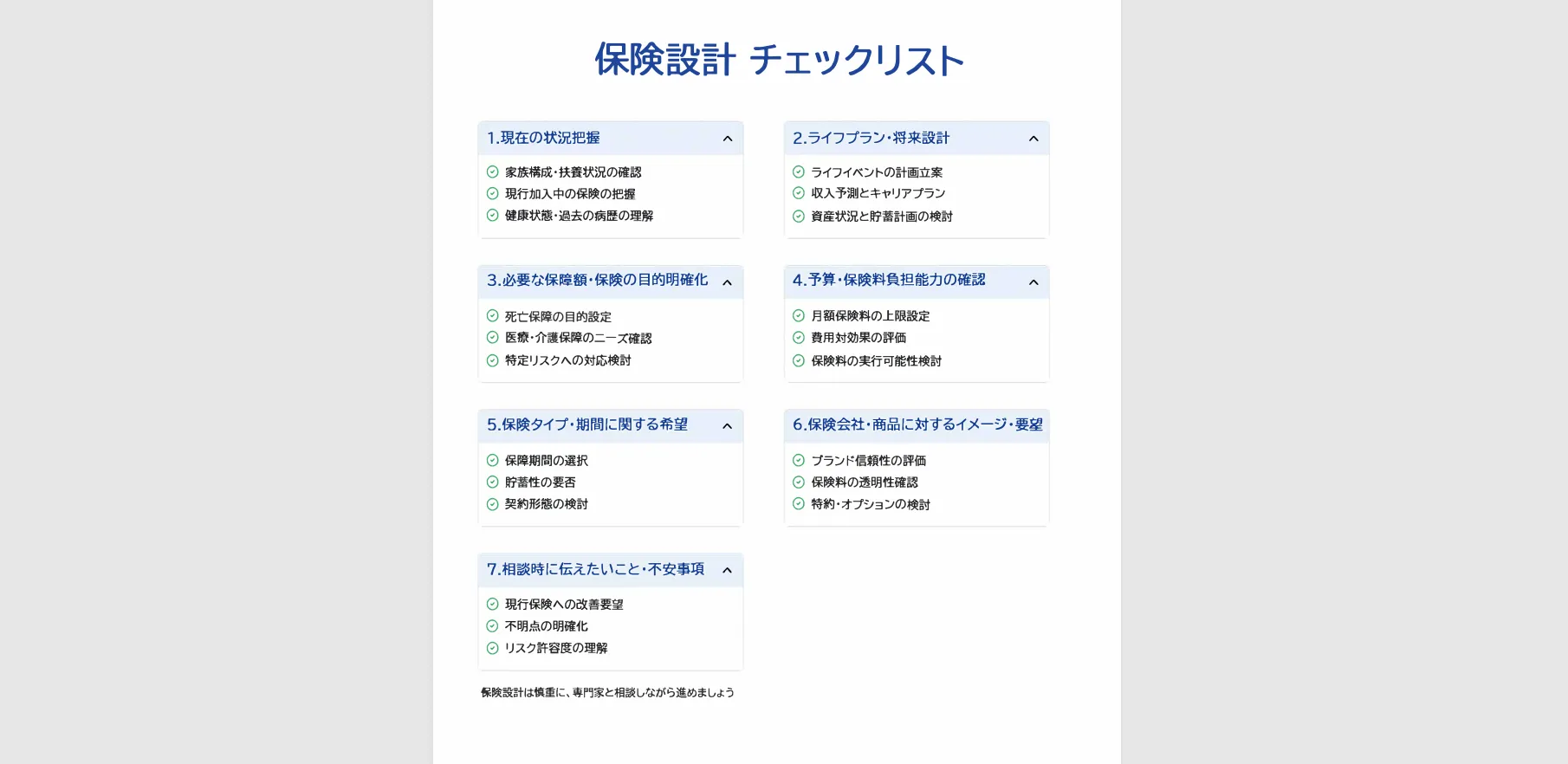 生命保険の事前準備に欠かせないチェックリスト活用法！生命保険選びの失敗を防ごう